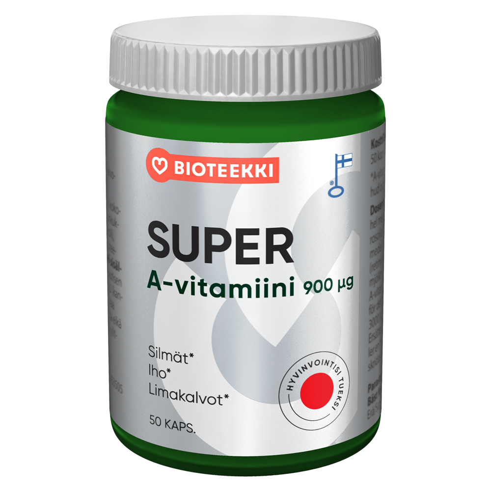 Bioteekin SuperA-vitamiini 900mikrog 50kaps