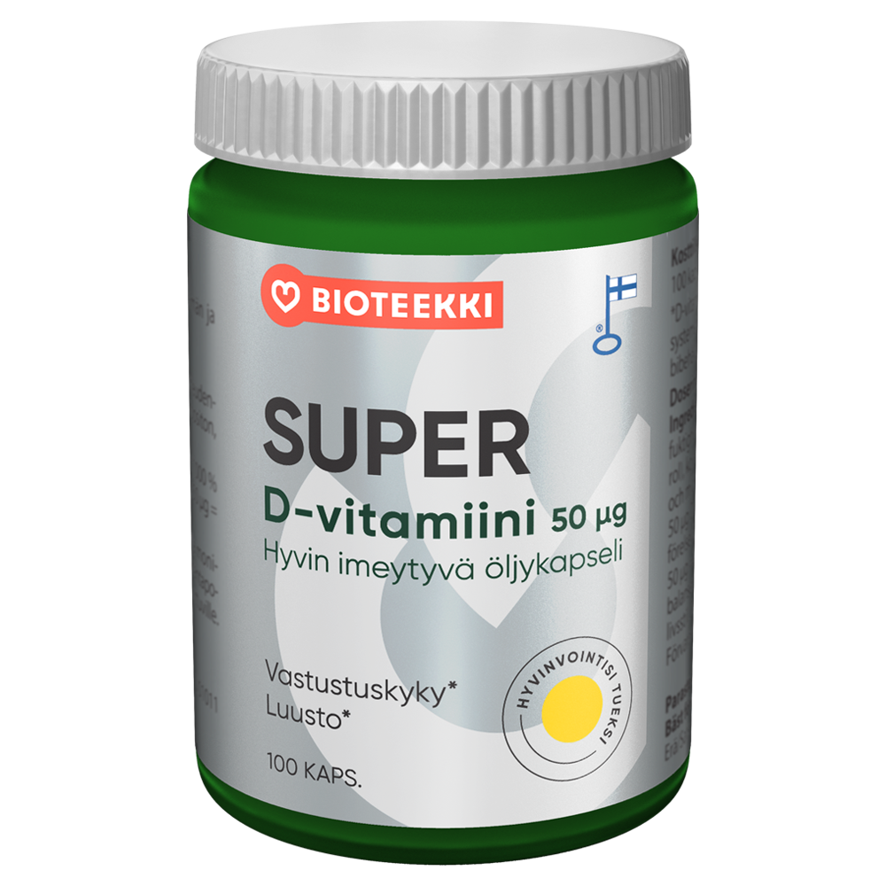 Bioteekin SuperD-vitamiini 50mikrog 100kaps