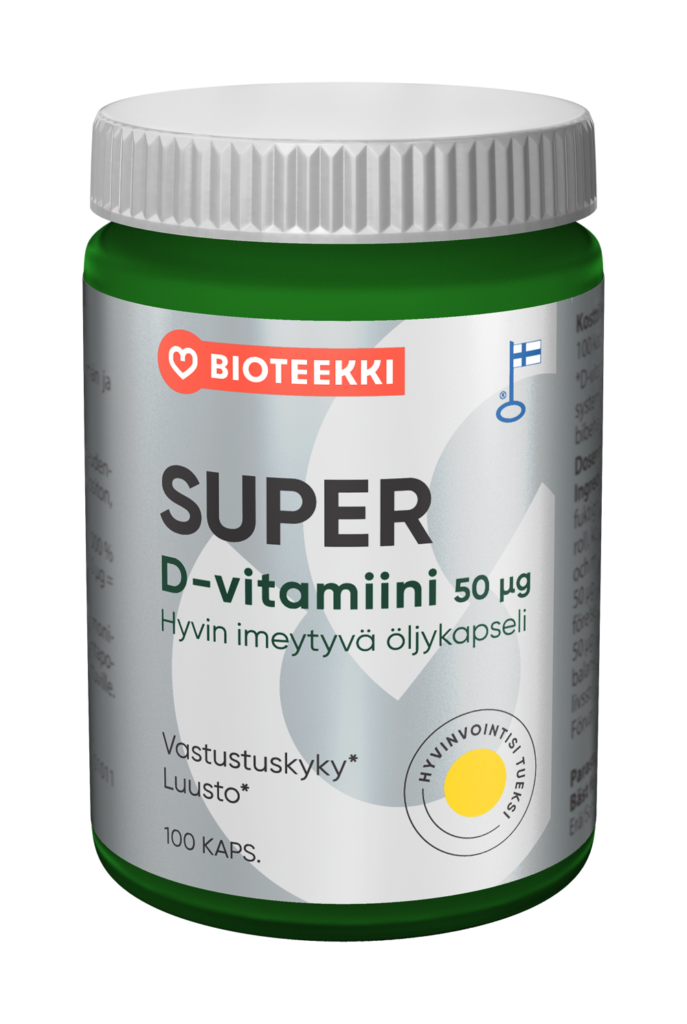 Bioteekin Super D-vitamiini 50mikrog