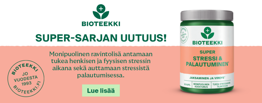 Uuutuus - Bioteekin Super Stressi ja palautuminen